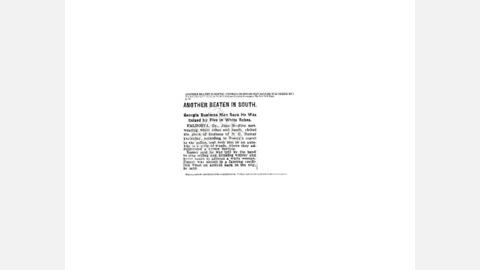 1922-06-30 &quot;Another Beaten In South&quot; in The New York Times